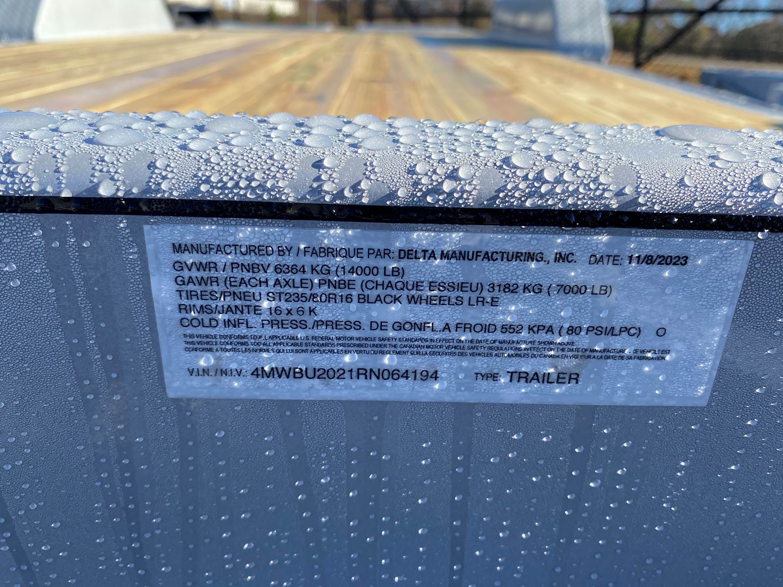 2024 Delta 20FT Bumper Utility Trailer For Sale Easley, SC K220890