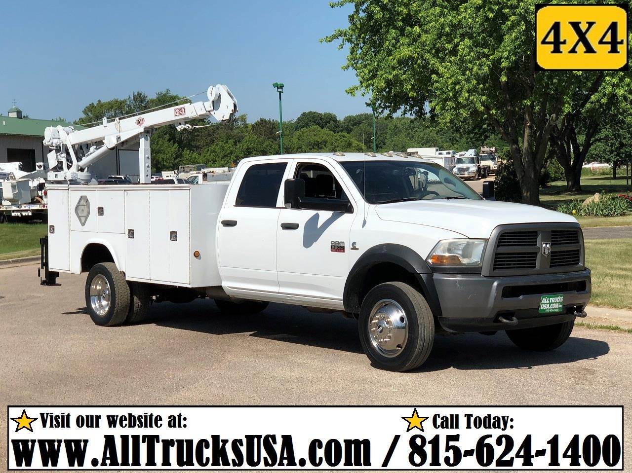 2012 RAM 5500 Crane Truck IMT 2820 Crane, 20ft Reach, Automatic For