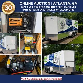 2024 Anvil Trailer & Mounted Cool Machines CM1500 Fiberglass Insulation Blowing Rig