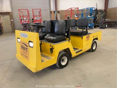 2022 Columbia PAYLOADER-100 48V Flatbed Electric Vehicle Equipment Cart bidadoo