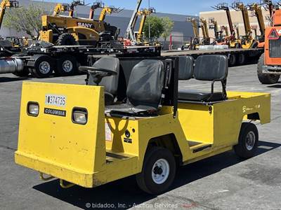 2022 Columbia PAYLOADER-100 48V Flatbed Electric Vehicle Equipment Cart bidadoo