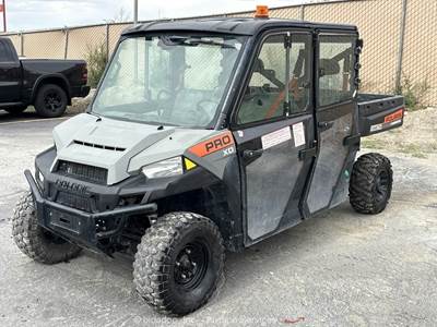 2024 Polaris PROXD 4WD Enclosed Cab Crew Utility Vehicle Dump Bed UTV bidadoo