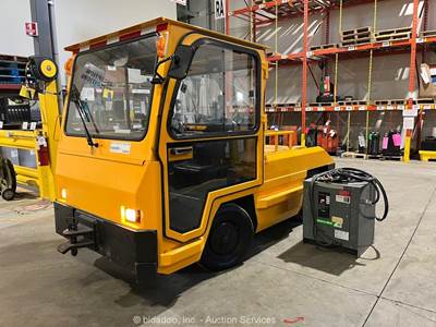 2001 Toyota TEA15 Sit Down Electric Powered Towing Airport Tugger Truck bidadoo