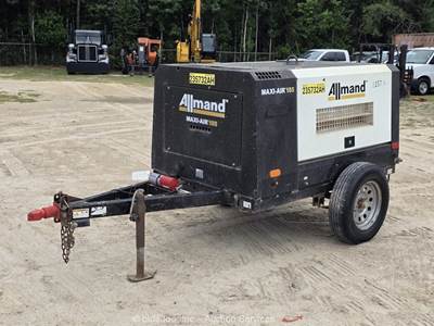 2019 Allmand MA185-6E1 S/A 185 CFM Towable Air Compressor Yanmar Diesel bidadoo