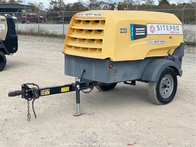 2021 Atlas Copco XAS 188 KD8 S/A 189 CFM Towable Air Compressor Trailer bidadoo