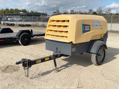 2023 Atlas Copco XAS 188 KD8 S/A 189 CFM Towable Air Compressor Trailer bidadoo