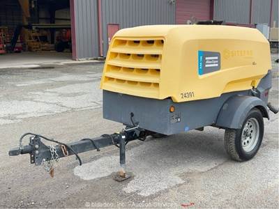 2023 Atlas Copco XAS 188 KD8 188 CFM S/A Towable Air Compressor Kubota bidadoo