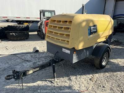 2020 Atlas Copco XAS 188 KD8 188 CFM S/A Towable Air Compressor Kubota bidadoo