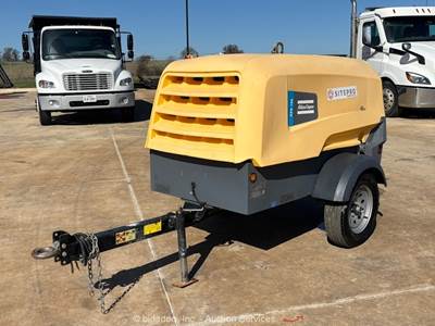 2023 Atlas Copco XAS 188 KD8 CW 185 CFM Towable Air Compressor 125 PSI bidadoo