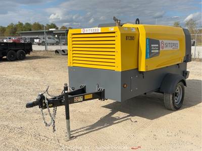 2024 Atlas Copco XAS 400-200 S/A 400 CFM Towable Air Compressor Trailer bidadoo