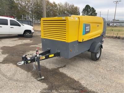 2023 Atlas Copco XAS 400-200 S/A 400 CFM Towable Air Compressor Deere bidadoo