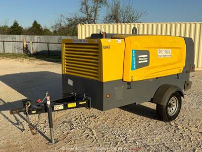 2023 Atlas Copco XAS 400-200 400 CFM Towable Air Compressor John Deere bidadoo