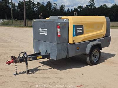 2020 Atlas Copco XAS 440 JD FT4 440 CFM Towable Air Compressor Trailer bidadoo