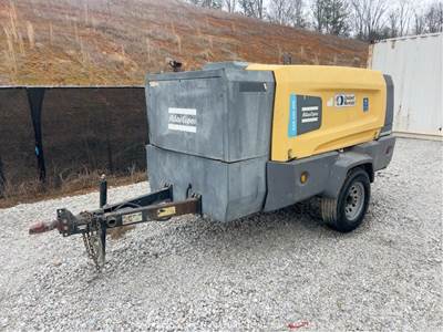 2017 Atlas Copco XAS 440 JD8 440 CFM Towable Air Compressor John Deere bidadoo