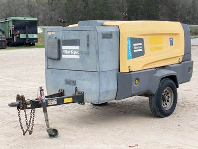 2017 Atlas Copco XAS 440 JD8 440 CFM Towable Air Compressor John Deere bidadoo