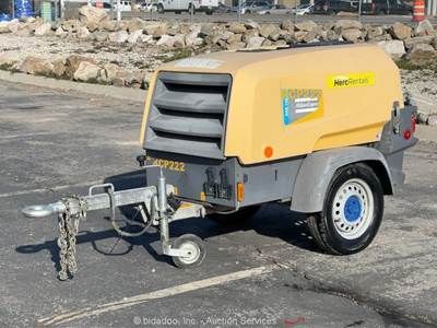 2018 Atlas Copco XAS110 S/A 110 CFM Towable Air Compressor Diesel Kubota bidadoo