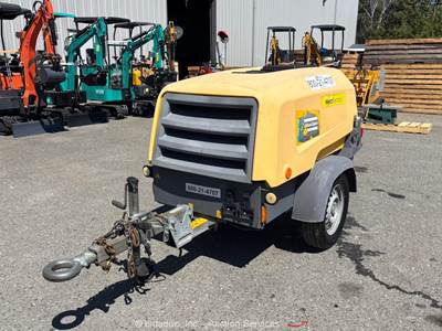 2018 Atlas Copco XAS110 110 CFM Towable Air Compressor Diesel Kubota bidadoo