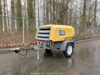 2017 Atlas Copco XAS110KDPE 110 CFM Towable Air Compressor Kubota -Parts/Repair