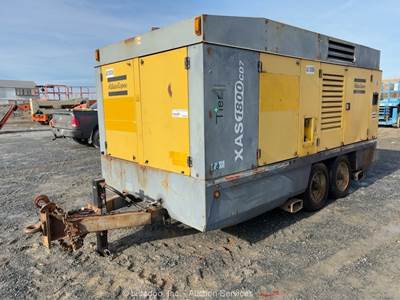 2014 Atlas Copco XAS1800CD7 1,800 CFM T/A Towable Air Compressor Cat bidadoo