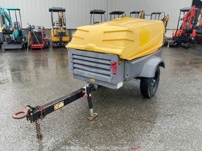 2013 Atlas Copco XAS185 S/A 185 CFM Towable Air Compressor John Deere bidadoo