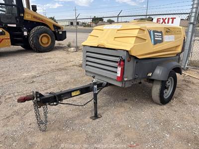 2018 Atlas Copco XAS185 185 CFM Towable Air Compressor Kubota Diesel bidadoo