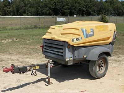 2018 Atlas Copco XAS185KD7 T4F 185 CFM Towable Air Compressor Kubota bidadoo