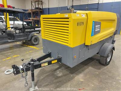 2024 Atlas Copco XAS400-200 S/A 400 CFM Towable Air Compressor Deere bidadoo