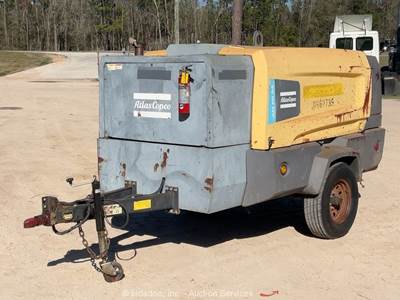2017 Atlas Copco XAS440 440CFM Towable Air Compressor John Deere Diesel bidadoo