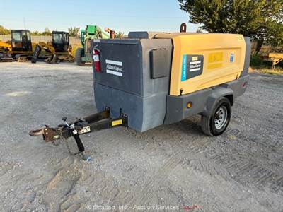 2018 Atlas Copco XAS440JD8 440CFM Towable Rotary Air Compressor Diesel bidadoo