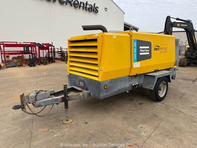 2018 Atlas Copco XAS900T4F 900 CFM Towable Air Compressor John Deere bidadoo