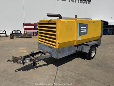 2018 Atlas Copco XAS900T4F 900 CFM Towable Air Compressor Deere bidadoo -Repair