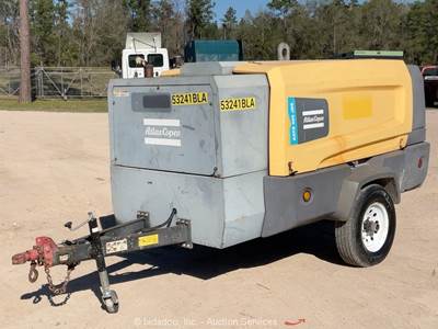 2017 Atlas Copco XATS400 JD8 400CFM Towable Air Compressor John Deere bidadoo