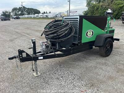 2025 Dustless Blasting DB350 110 CFM Towable Air Compressor Blasting Pot bidadoo