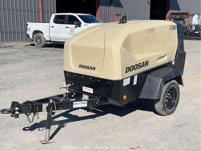 2024 Doosan C185WDO-T4F S/A 185 CFM Towable Air Compressor PSI Diesel bidadoo