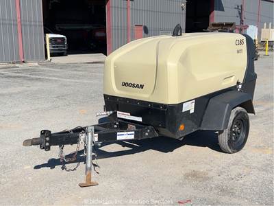 2024 Doosan C185WDO-T4F S/A 185 CFM Towable Air Compressor Bobcat Diesel bidadoo