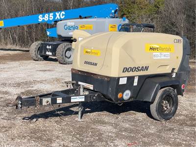 2020 Doosan C185WDO-T4F 185 CFM Towable Air Compressor Trailer -Parts/Repair