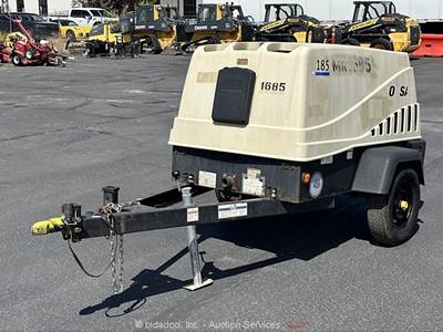 2015 Doosan C185WDZ-T4F 185 CFM Towable Air Compressor Trailer Diesel bidadoo