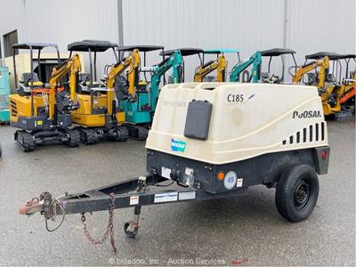 2013 Doosan C185WKUB S/A 185 CFM Towable Air Compressor Kubota -Parts/Repair