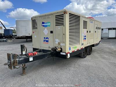 2014 Doosan HP1600WCU-FX-T4I 1,600 CFM Towable Industrial Air Compressor bidadoo