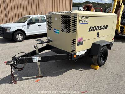 2019 Doosan HP450/VHP400 450 CFM Towable Air Compressor Cummins Diesel bidadoo