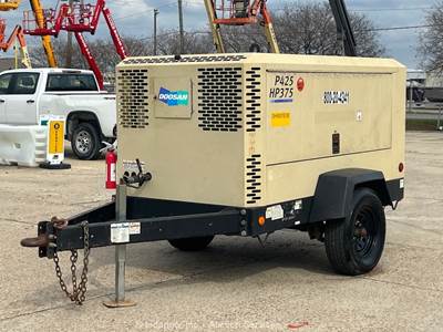 2018 Doosan P425/HP375 425 CFM Towable Air Compressor bidadoo