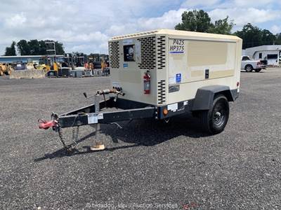 2019 Doosan P425/HP375WCUT4 425 CFM Towable Air Compressor Cummins QSB4 bidadoo