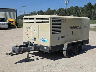 2019 Doosan XP825/HP750 825 CFM Towable Air Compressor Cummins Diesel bidadoo
