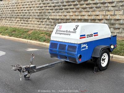 2007 Grimmer Schmidt 250D 250 CFM Towable Air Compressor Trailer Cummins bidadoo