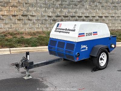 2007 Grimmer Schmidt 250D 250 CFM Towable Air Compressor Diesel bidadoo -Repair