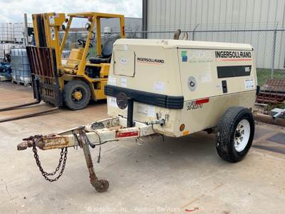 2002 Ingersoll Rand P185 185 CFM Towable Air Compressor Diesel bidadoo -Repair