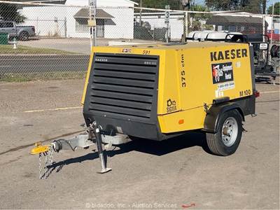 2013 Kaeser M100 375 CFM Towable Air Compressor bidadoo