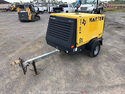 2013 Kaeser M57 210 CFM Towable Air Compressor Kubota Diesel S/A Trailer bidadoo