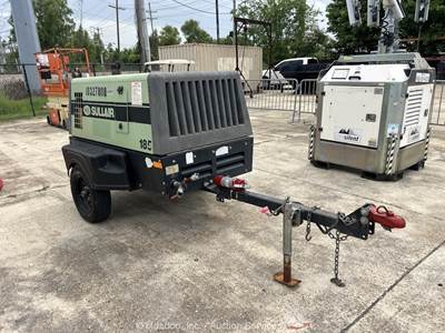 2021 Sullair 185D DPQ KU4F S/A 185 CFM Towable Air Compressor Kubota bidadoo