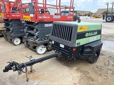 2021 Sullair 185DPQ 185 CFM Towable Air Compressor 125 PSI bidadoo -Repair